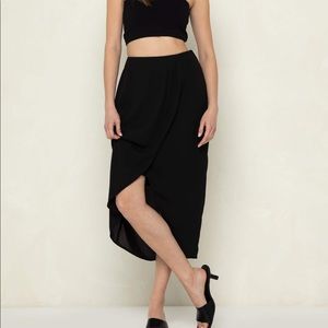 Oak + Fort Tulip Skirt in Cappuccino